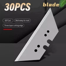 30pcs UTILITY KNIFE BLADES Replacement Refill Standard Razor Box Cutter Tool USA