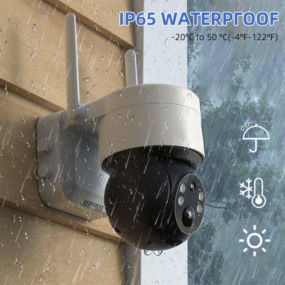 Solar Security IP Camera Battery Powered Outdoor Wireless WiFi CCTV PTZ