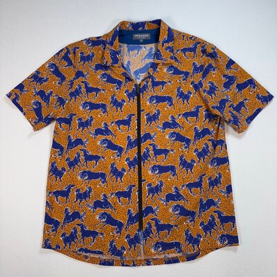 Cafe Du Cycliste Laureline Gravel Jersey Men's 2XL Orange Horse