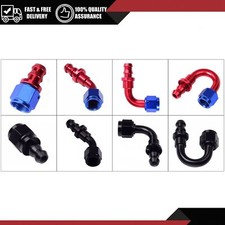 4 6 8 10 12 AN Hose End Fitting Push On Lock ...