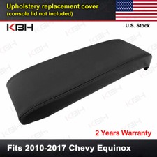 Fits 2010-2017 Chevy Equinox Leather Center Console Lid Armrest Cover Trim Black