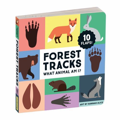 Forest Tracks: What Animal Am I? Lift-The-Flap Board Book by Mudpuppy (2022, ...