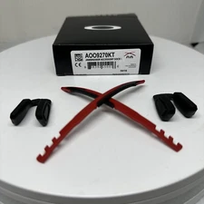 AUTHENTIC OAKLEY JAWBREAKER EAR SOCKS & NOSE PADS KIT Red with black Trim