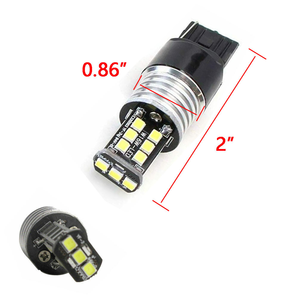 NSLUMO DRL Ampoule LED 7443 W21/5W 3030 SMD 800LM 6000K Pour  500 2007-2014,  500C 2009-2014, Ab.arth 500/500C 2008-2014 Feux De Jour DLR Latéral No Hyper Flash Intégré