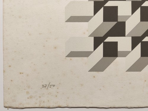 ITALO VIOLANTE SIGNED ORIGINAL LIMITED EDITION ABSTRACT BLOCK SCREEN PRINT 37/50 - Picture 17 of 22