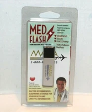 New MED FLASH Secure Electronic Storage Personal Health Record Flash Drive