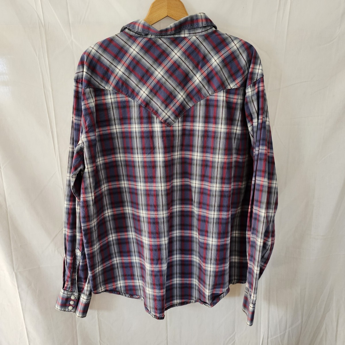 Chemise Wrangler à carreaux vintage des années 80 Western Pearl Snap Shirt Cowboy boutonné noir blanc à manches courtes col poche rodéo des années 80 pour homme - France