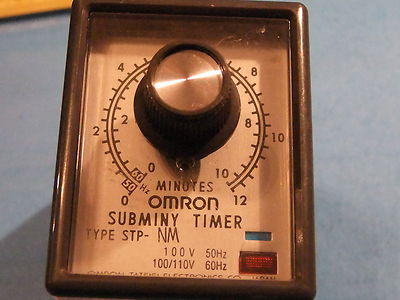Omron STP-NM 100/110V 0-12 min Subminy Timer