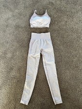 Gymshark Flex Outfit Purple Marl Grey xs