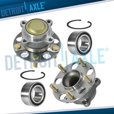 4pc Rear Wheel Bearing & Hubs + Front Wheel Bearings for Acura TLX Honda Accord