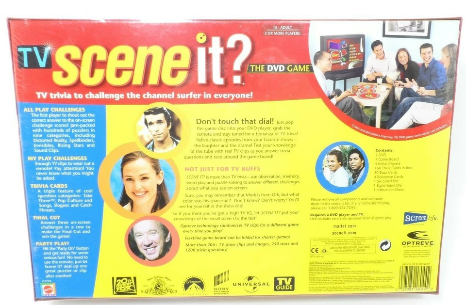 2005 Scene It? DVD Game TV Television Edition Trivia Game Factory Sealed NIB - Image 2 of 3