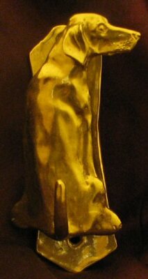 WEIMARANER Solo Door Knocker in Bronze