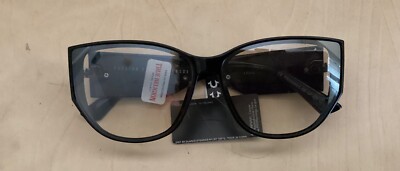 True Religion Women Black/Grey Logo Sunglasses TR56986X-5B-GF-C1 Néw