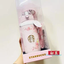 2022 Stainless Sakura Cup Springtime Flower Pink Double-end Thermos SS 20oz New