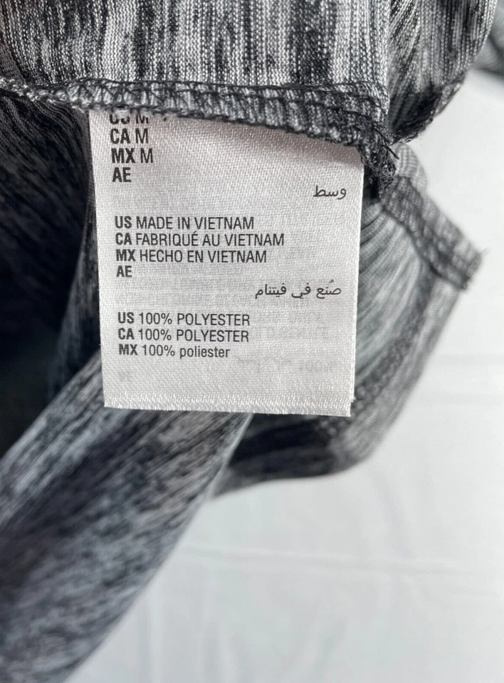 Camisa de Entrenamiento Karen Scott Mujer Talla Mediana Gris Absorbe Humedad Nueva Foto 4 de 4