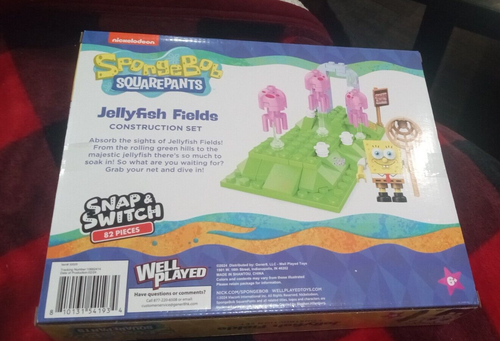 Snap & Switch SpongeBob Squarepants Jellyfish Fields 82 Pieces New in Box Age 6+ - Picture 3 of 3