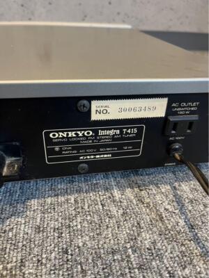 ONKYO Integra T-415 FM/AMチューナー ONKYO Integra T-415 AM/FM