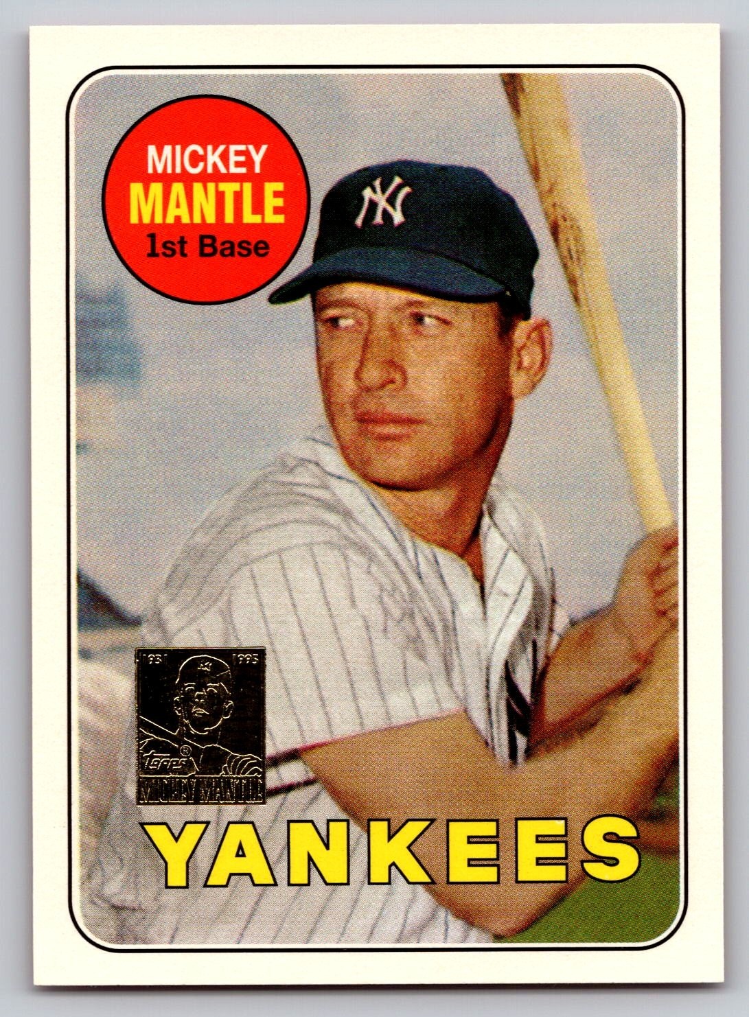 1996 Topps - Mickey Mantle Commemorative Reprints Mickey Mantle #19 1969 Topps