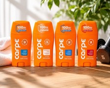 Carpe Antiperspirant Deodorant 4 Pack C Sport, F. Free,F Powder, R Water