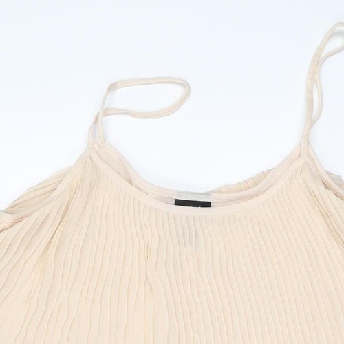 H&M Damen beige ärmellose Camisole Bluse Größe 12 - Bild 10 von 12