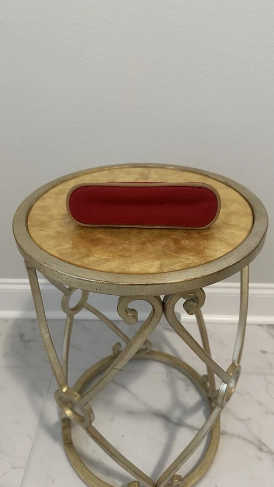 Hermes Bolude красный холст косметический мешок винтажный Preloved - Изображение 3 из 4