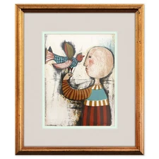 Graciela Rodo Boulanger- Lithograph "Bird in Hand"