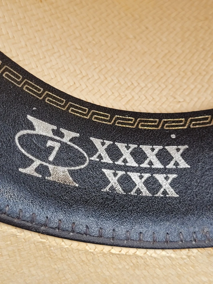 Sombrero de Vaquero John Berry Wrangler Firmado Raro Talla 7, 1/8 Foto 3 de 4