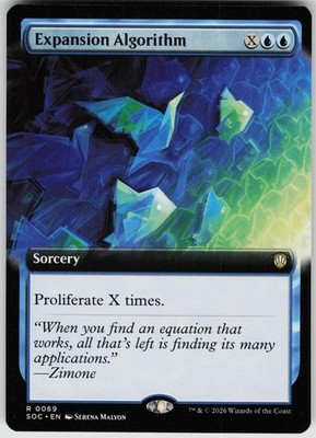 Expansion Algorithm (Extended Art) Secrets of Strixhaven Magic: The Gathering NM
