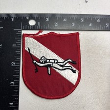 Scuba Diver Down Patch 62T2