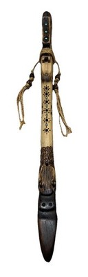 Marton Pap Flute Man Native Style Wood Flute   Raven Steals The Moon   Mid F#