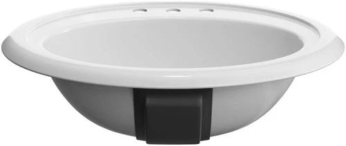 PROFLO PFS20174 Getchell 20" Oval Enameled Steel Drop In Bathroom - White - Picture 3 of 4
