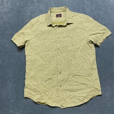UNTUCKit Shirt Mens Large Olive Green White C...