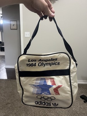 Olympic 1984 Los Angeles Sports Bag by Adidas Vintage 13” X 12” X