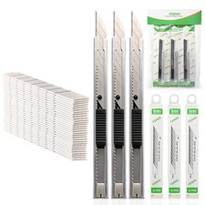 Utility knife Retractable with 30 Degree Snap Off Blade 9MM Box Cutter Knife,...