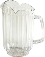 Winco Polycarbonate Water Pitcher with 3 Spouts, 60-Ounce, 60 Ounces, Clear 