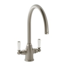 NEW Bidbury & Co Amesbury Twin Lever Kitchen mixer Tap PEWTER BR4404