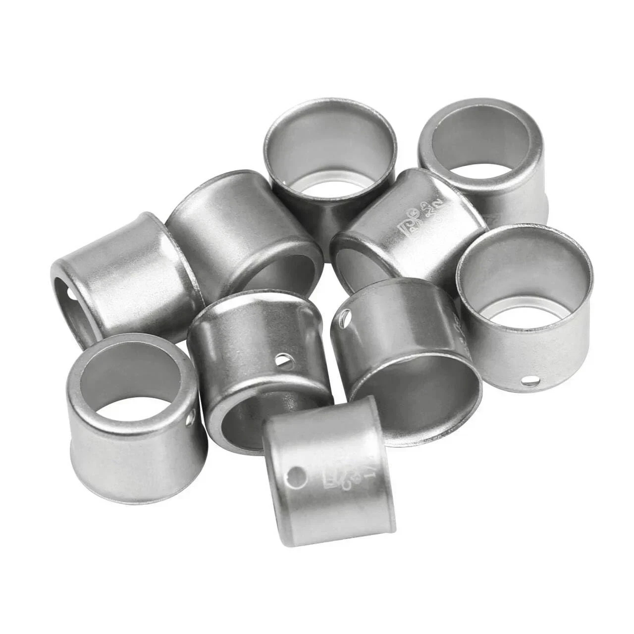 Sysarua 100 Pack Pex 1/2″ Stainless Steel Press Sleeve for Brass (ASTM F1807)...