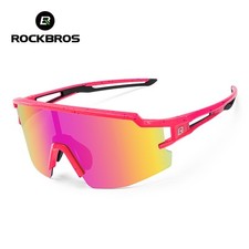 ROCKBROS Kids Sunglasses Polarized Sport Lightweight UV400 Cycling Shades Pink
