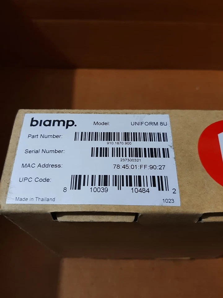 Biamp Impera Uniform 8U Control Panel – NEW FAST SHIP - Image 3 of 4