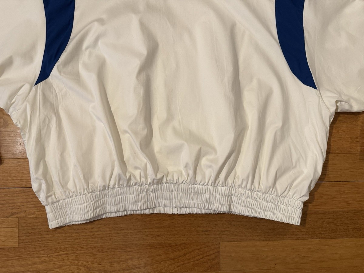 New M Adidas Willy Chavarria Poplin Off White Blue Track Jacket