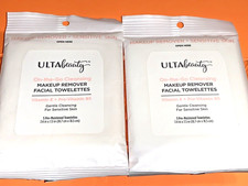 Ulta Beauty MAKEUP REMOVER FACIAL TOWELETTES LOT OF 2 PACKS On The Go Cleansing