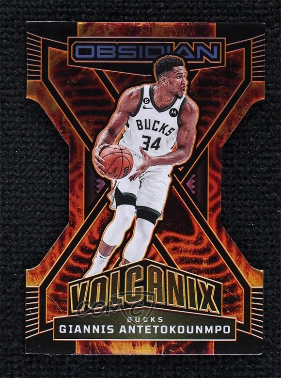 2022-23 Panini Obsidian Volcanix Giannis Antetokounmpo #34 ou0