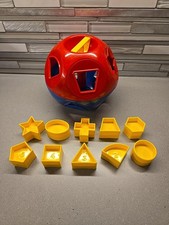 Vtg. Tupperware Shape O Ball Classic Tupper Toys Complete 10 Shapes  Sorter