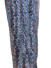Hand Block Printed Women  s Long Dupatta Stole Indian Silk Fabric Scarf 66"x9"