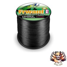 NEW Frwanf Fishing Line 8-Strand Braided PE Line 1000m 3.5mm Black for
