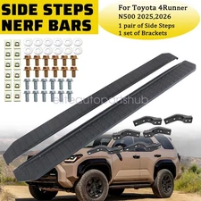 Set of 2 Side Steps Running Boards Nerf Bars For Toyota 4Runner N500 2025,2026