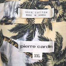 VTG Pierre Cardin Aloha Mens XXL Short Sleeve Hawaiian Print Shirt Cotton EUC