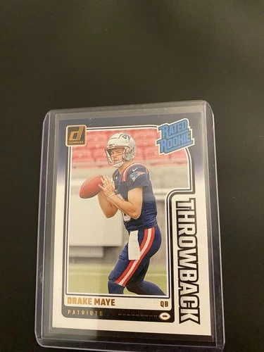2024 Panini Donruss - Rated Rookies Throwbacks Drake Maye #49 (RC)