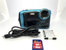 FUJIFILM FinePix XP140 Blue 16.4MP 5xZoom Waterproof Digital Camera Exc-  702A