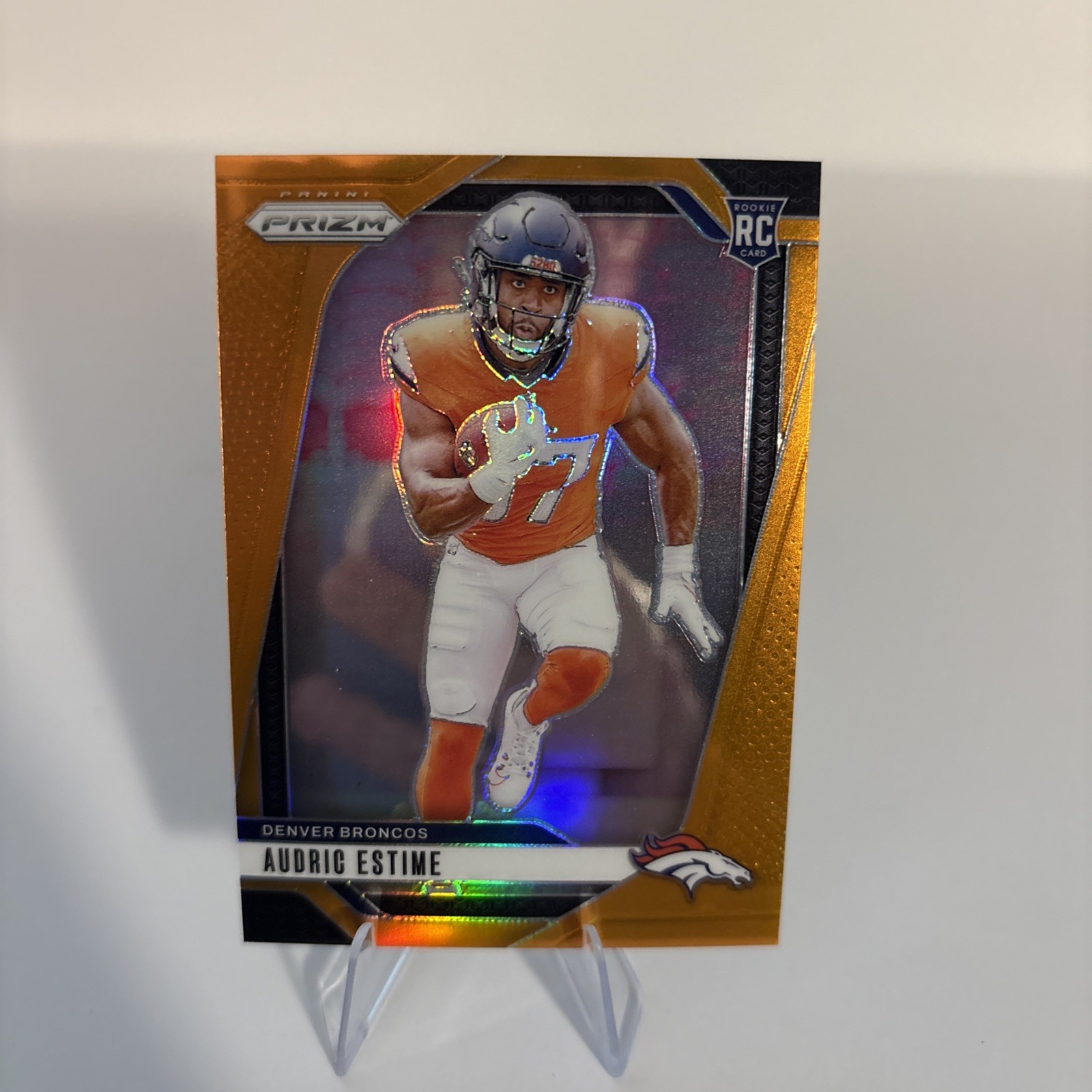 2024 Panini Prizm - #306 Audric Estime [Orange Prizm] 098/249 Rookie Card RC